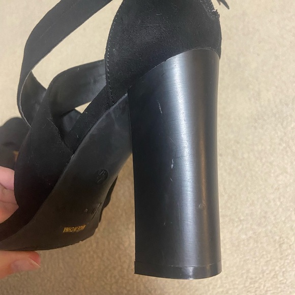 🌸 Bamboo 🌸 strappy black heels - Picture 7 of 11